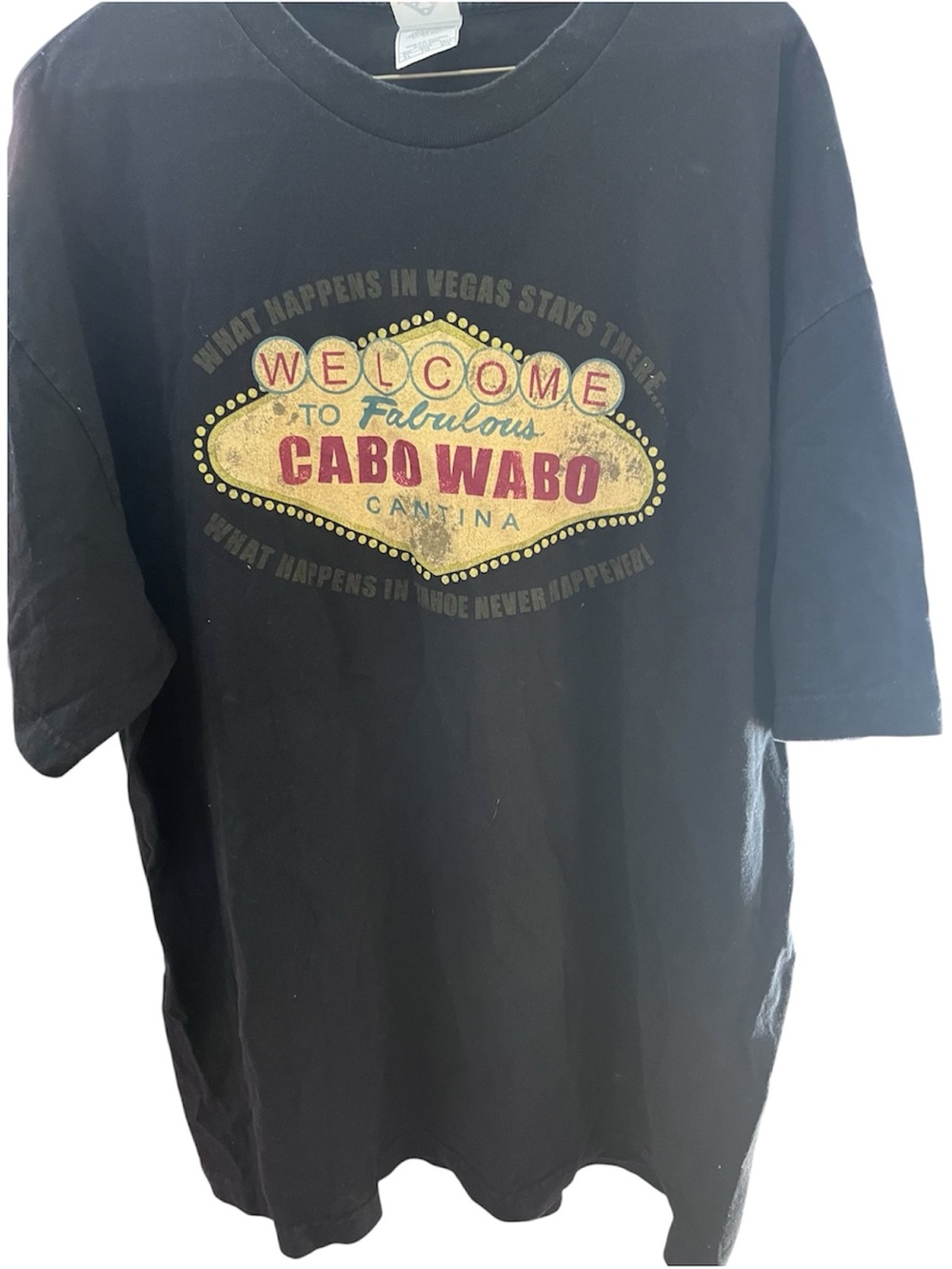 Cabo Wabo Cantina Las Vegas Style Graphic T-Shirt Black XL